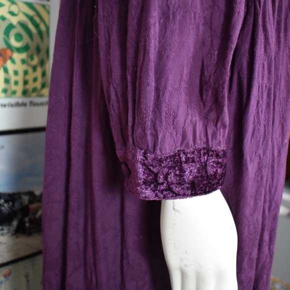 SOLD Vintage 90s Silhouette Plus Size Maxi Dress - Picture 7 of 8